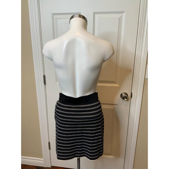 rag & bone Black Ecru Striped Reagan Knit Mini Skirt NWT,  Size XS - Picture 5 of 7